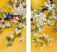 4127 Diamond painting 2 frames 60 x 60 cm.
