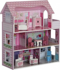 5042 poppenhuis compleet met meubeltjes